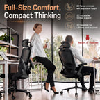 Ergonomic Office Chair 3d Armrests and 2d Lumbar
