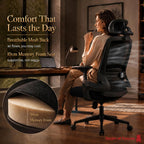 Ergonomic Office Chair 3d Armrests and 2d Lumbar