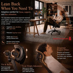 Ergonomic Office Chair 3d Armrests and 2d Lumbar
