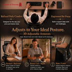 Ergonomic Office Chair 3d Armrests and 2d Lumbar