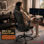 Ergonomic Office Chair 3d Armrests and 2d Lumbar