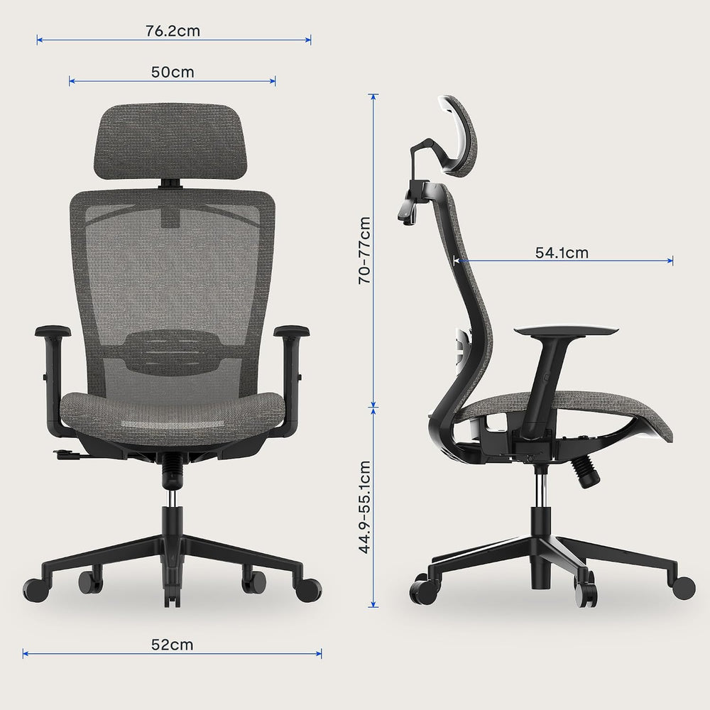 Ergonomic Office Chair 3d Armrests Desk with Adjustable