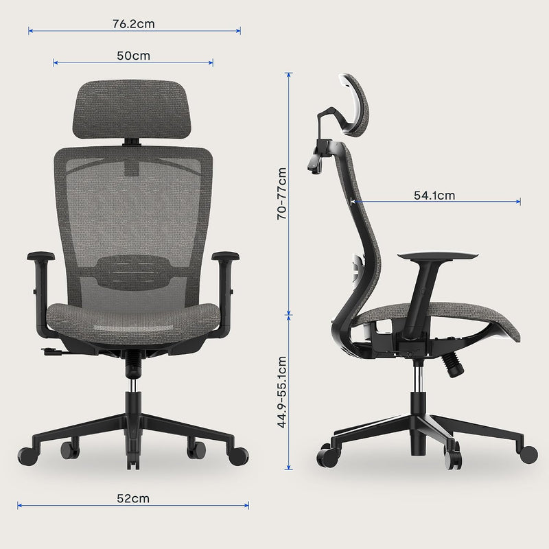 Ergonomic Office Chair 3d Armrests Desk with Adjustable