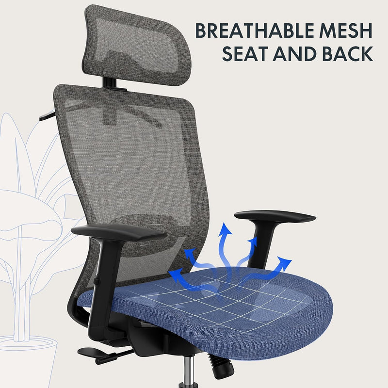 Ergonomic Office Chair 3d Armrests Desk with Adjustable