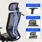 Ergonomic Office Chair 3d Armrests Desk with Adjustable