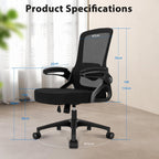 Ergonomic Office Chair 4d Lumbar Support Mesh Desk