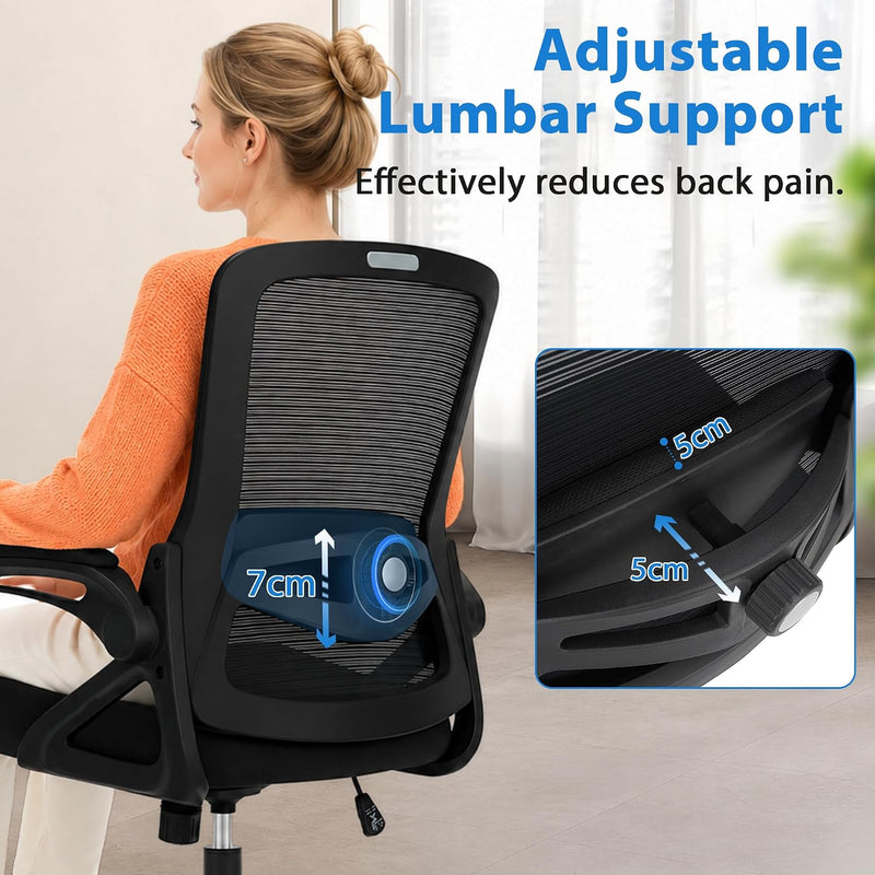 Ergonomic Office Chair 4d Lumbar Support Mesh Desk