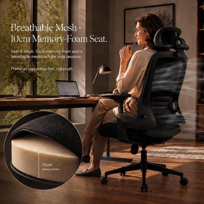 Ergonomic Office Chair Back Support and Long Hours