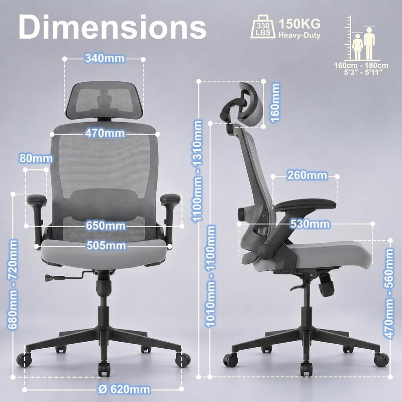 Ergonomic Office Chair Back Support and Long Hours