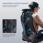Ergonomic Office Chair Computer Desk with High Back
