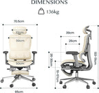 Ergonomic Office Chair Desk 3d Armrests Headrest 5d