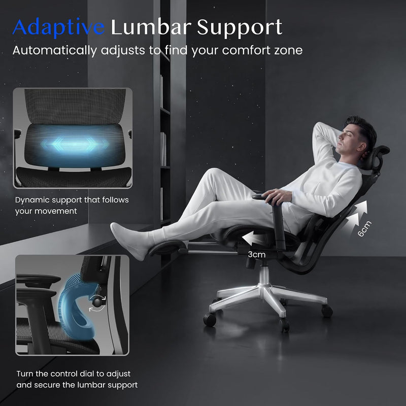 Ergonomic Office Chair Desk 3d Armrests Headrest 5d