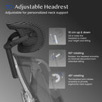Ergonomic Office Chair Desk 3d Armrests Headrest 5d