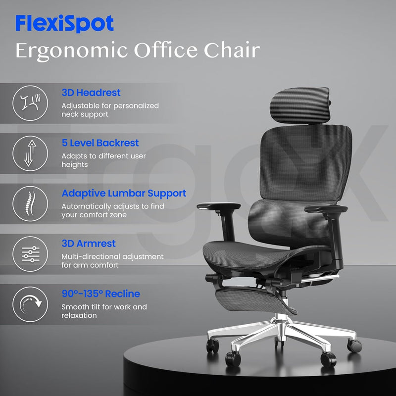 Ergonomic Office Chair Executive Mesh Desk Swivel