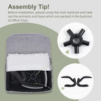 Ergonomic Office Chair Fabric Desk Chairs for Home