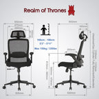 Ergonomic Office Chair for Back Support Long Hours