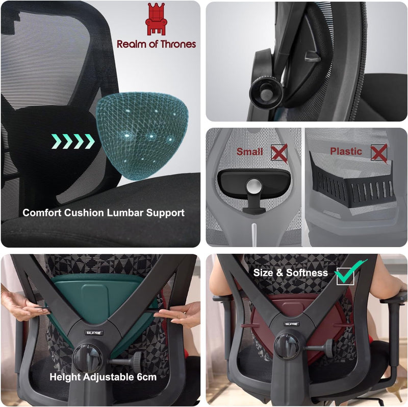 Ergonomic Office Chair Back Support and Long Hours