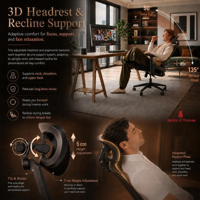 Ergonomic Office Chair Back Support and Long Hours