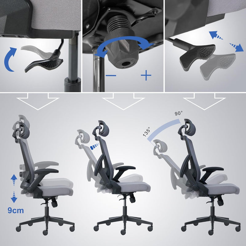 Ergonomic Office Chair Back Support and Long Hours