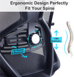 Ergonomic Office Chair High Back Desk with Adjustable