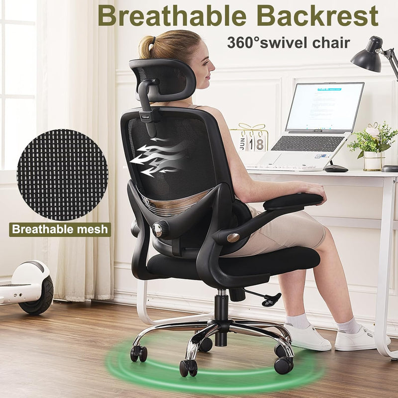 Ergonomic Office Chair High Back Mesh Design