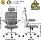 Ergonomic Office Chair High Back Mesh Design