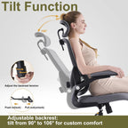 Ergonomic Office Chair High Back Mesh Design