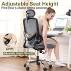Ergonomic Office Chair High Back Mesh Design