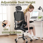 Ergonomic Office Chair High Back Mesh Design