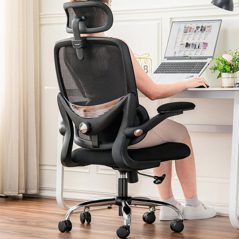 Ergonomic Office Chair High Back Mesh Design