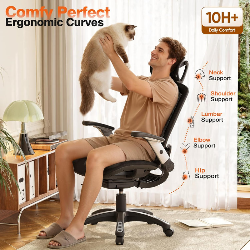 Ergonomic Office Chair High Back Mesh Desk