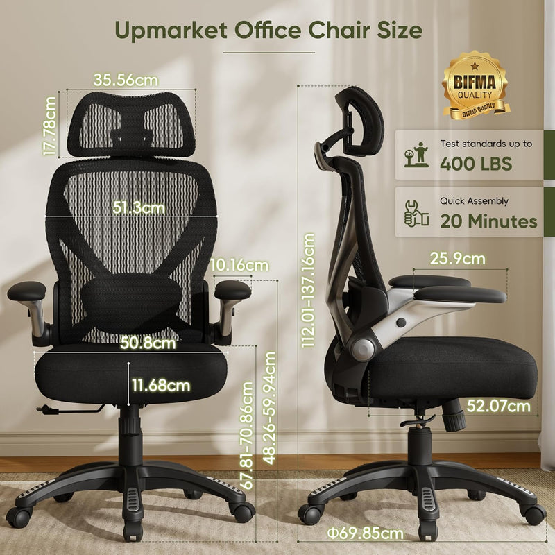 Ergonomic Office Chair High Back Mesh Desk Chairs