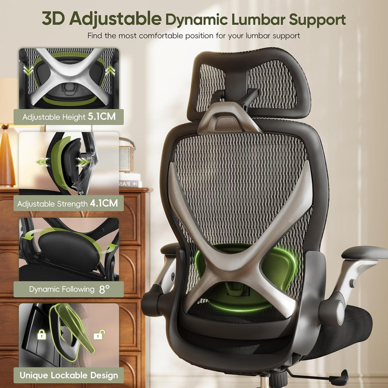 Ergonomic Office Chair High Back Mesh Desk Chairs