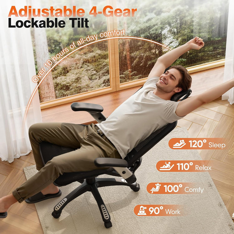 Ergonomic Office Chair High Back Mesh Desk