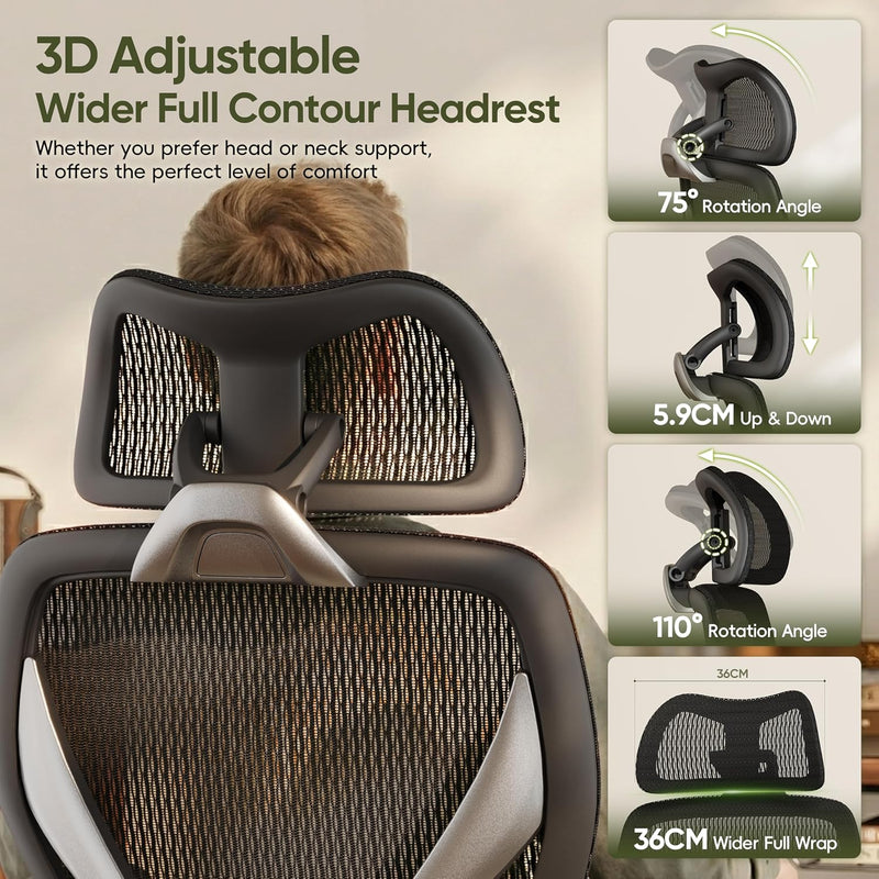 Ergonomic Office Chair High Back Mesh Desk Chairs