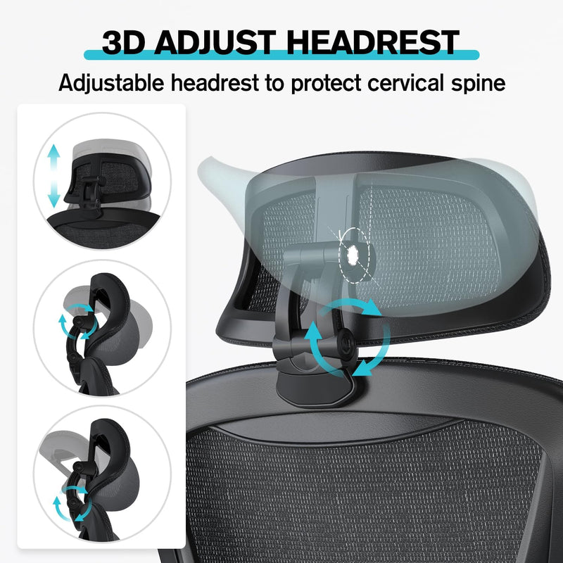 Ergonomic Office Chair Lift Up Mesh Backrest Desk