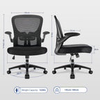 Ergonomic Office Chair Mesh Desk with Adjustable Lumbar