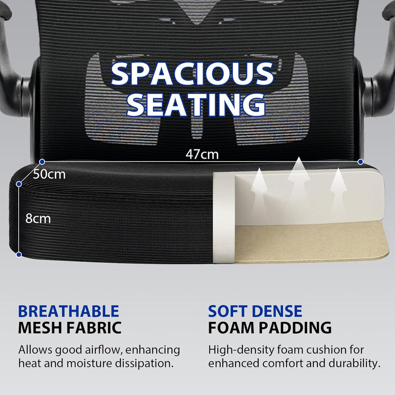 Ergonomic Office Chair Mesh Desk with Adjustable Lumbar