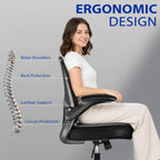 Ergonomic Office Chair Mesh Desk with Adjustable Lumbar