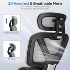 Ergonomic Office Chair Mesh Desk with Footrest 90