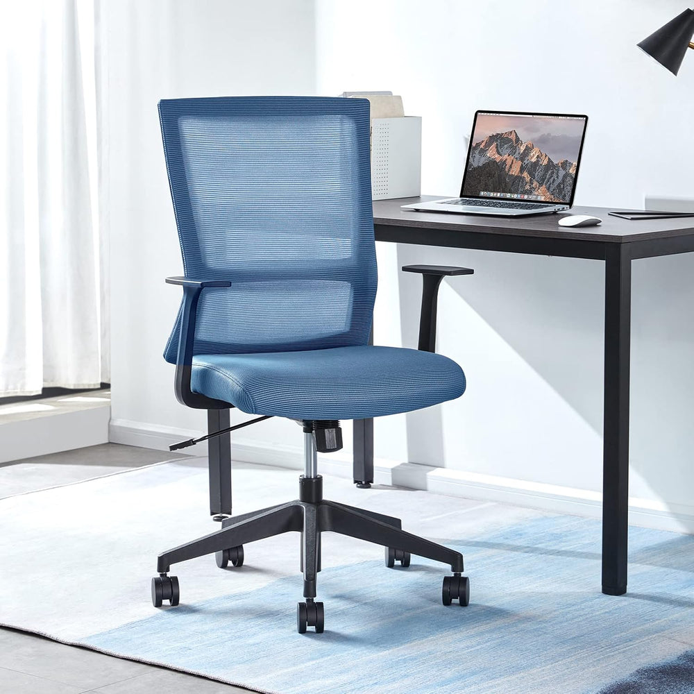 Ergonomic Office Chair Mesh Mid-Back Desk with Lumbar