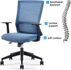 Ergonomic Office Chair Mesh Mid-Back Desk with Lumbar