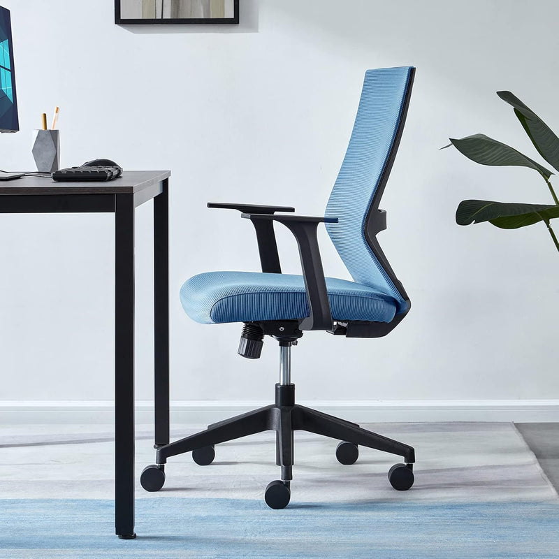 Ergonomic Office Chair Mesh Mid-Back Desk with Lumbar