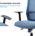 Ergonomic Office Chair Mesh Mid-Back Desk with Lumbar