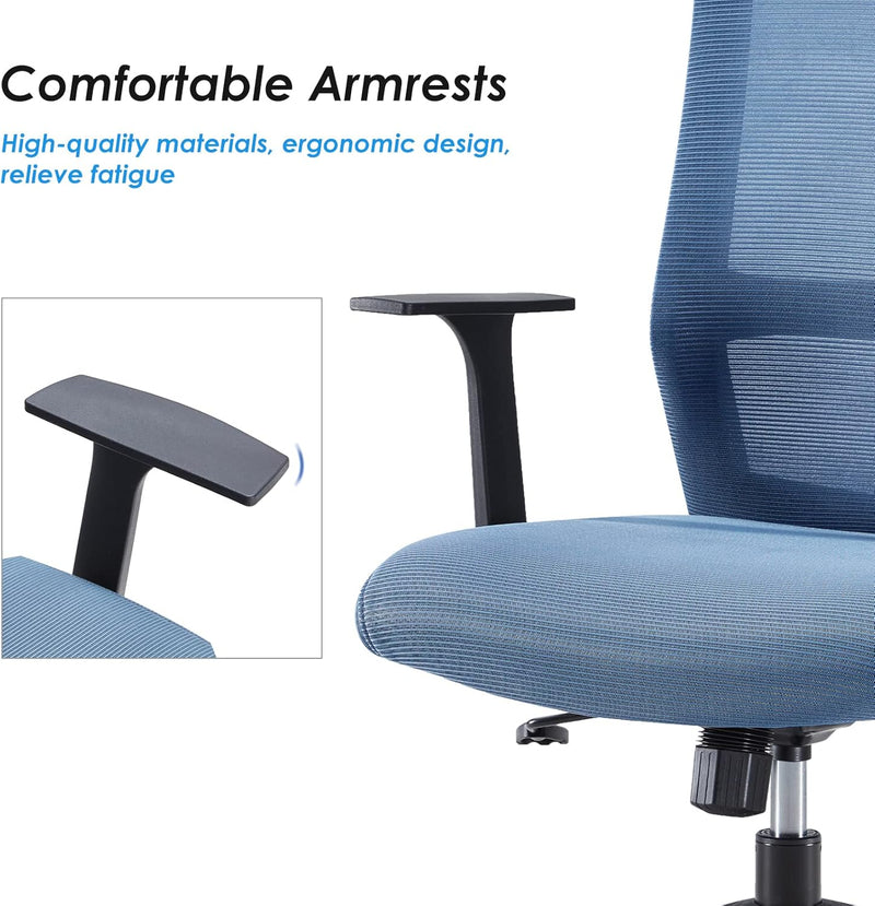 Ergonomic Office Chair Mesh Mid-Back Desk with Lumbar