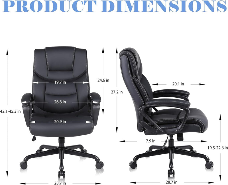 Ergonomic Office Chair PU Leather Executive Desk High