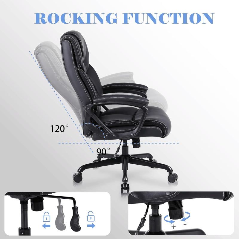Ergonomic Office Chair PU Leather Executive Desk High