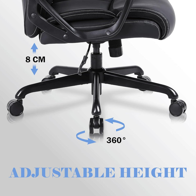 Ergonomic Office Chair PU Leather Executive Desk High
