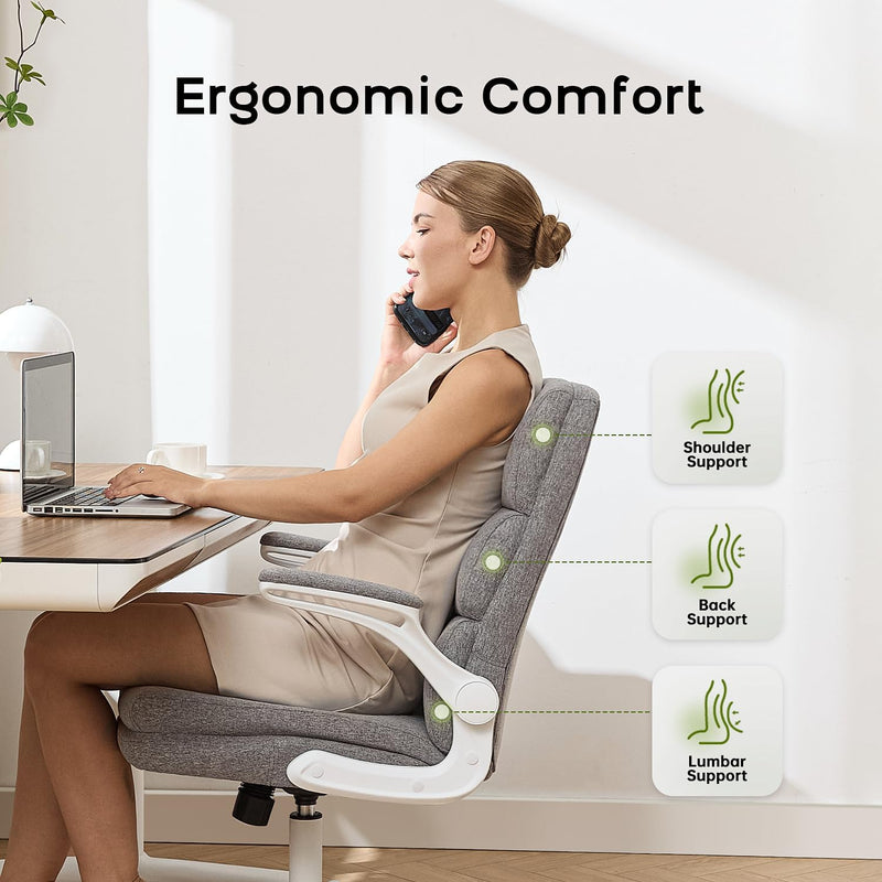 Ergonomic Office Chair with 3-Stage Back Support Executive