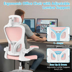 Ergonomic Office Chair with Adjustable Headrest and Lumbar